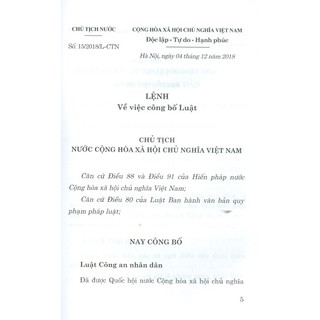 Sách - Luật Công An Nhân Dân (Hiện Hành)
