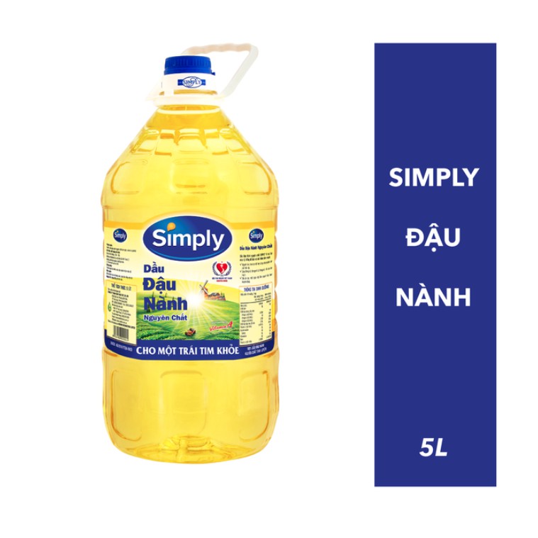 Dầu Đậu Nành Simply Can 5 Lít