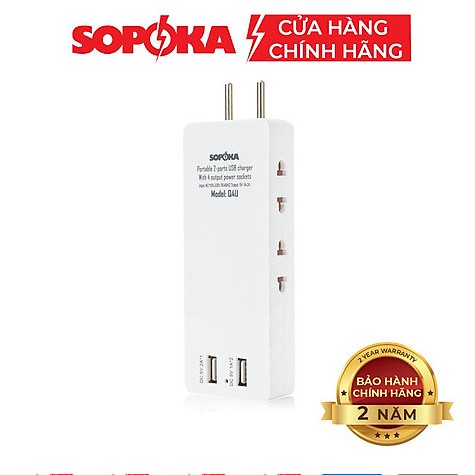 Ổ cắm điện thông minh SOPOKA Q2U Q4U tích hợp cổng USB