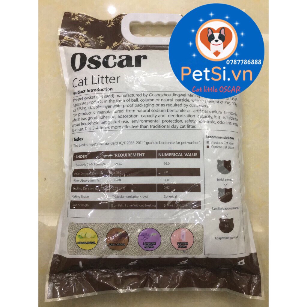 Cát vệ sinh cho mèo - Oscar (8L)