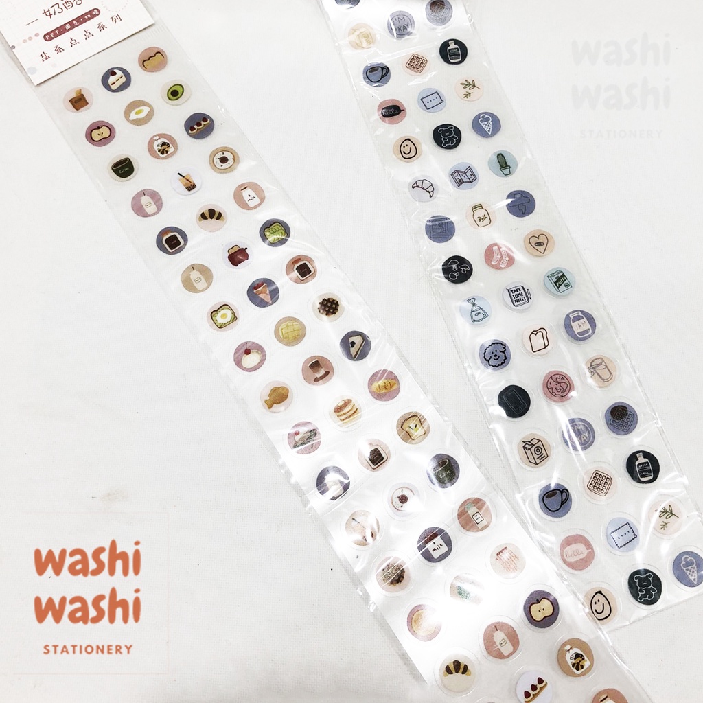 Bộ 57 Sticker Đồ vật Thú cưng Bánh kẹo Dễ thương Trang Trí Sáng Tạo