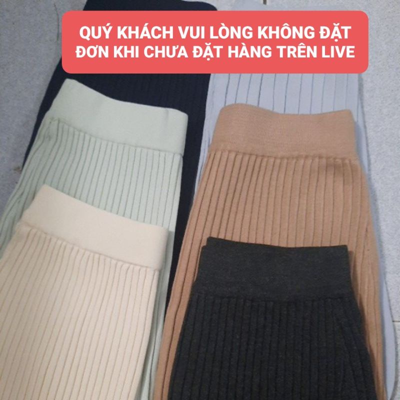 chân váy len si màu đen