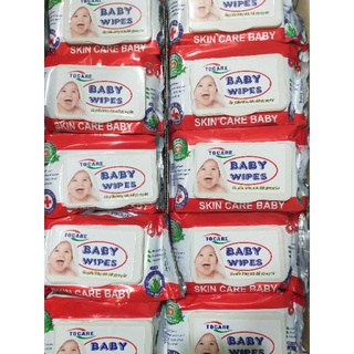 Combo 10 gói khăn ướt baby không mùi 80gr