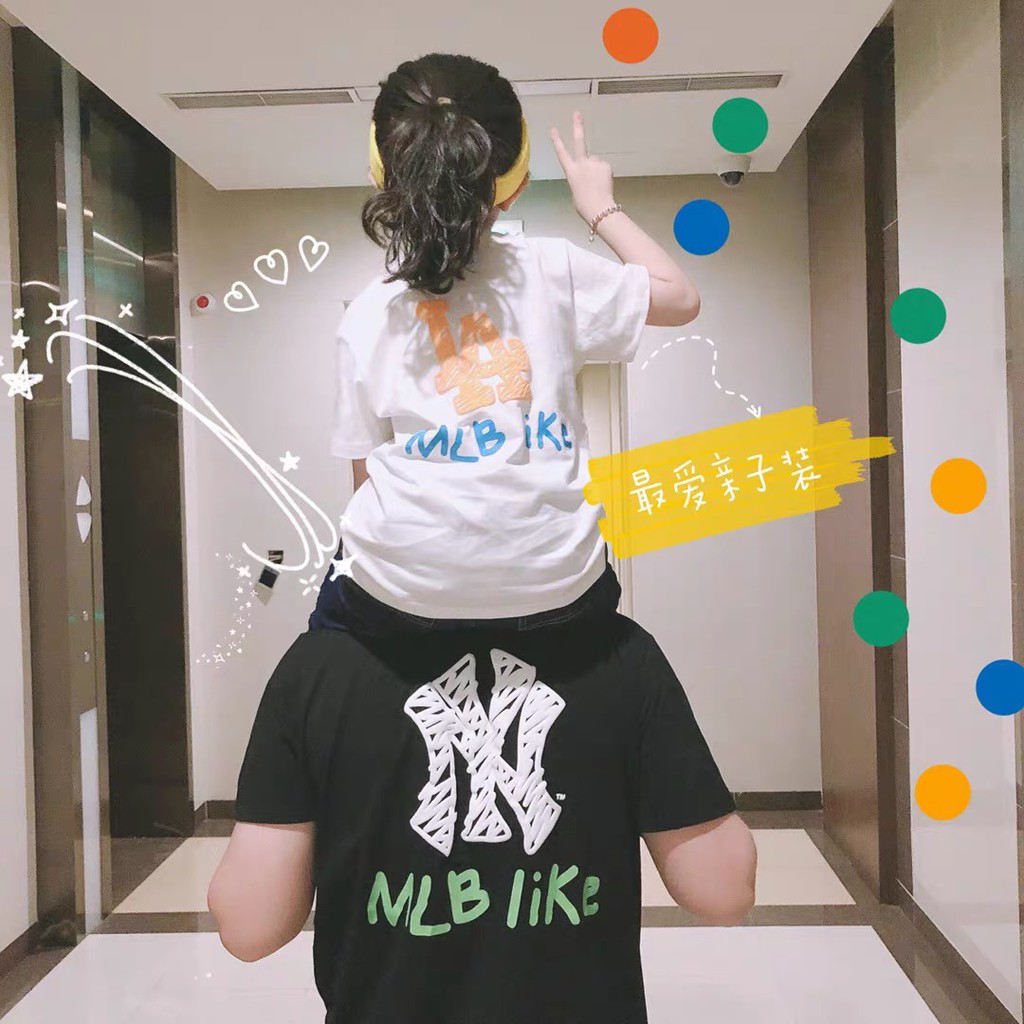 Áo thun tay lỡ unisex hàn quốc MLB LA cho bé ,Samyy_vn