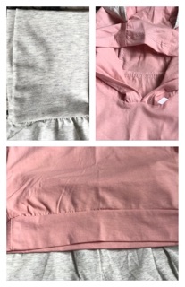 Bộ cotton cho bé gái ( mũ tai thỏ)