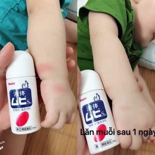 Thuốc bôi muỗi đốt MUHI 6m+ Nhật bản 50ml