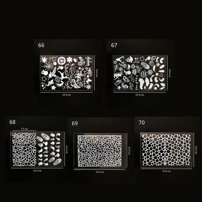 Miếng Dán Kiểu Gợn Sóng Nước Màu Trắng Dùng Làm Đồ Trang Sức Thủ Công DIY