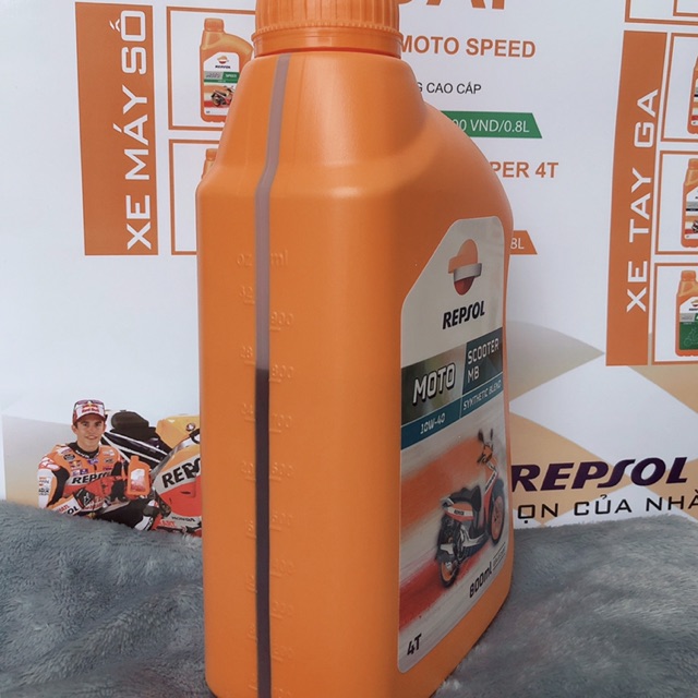 [Mã LIFEAUMAY giảm 10% tối đa 30k đơn 150k] Nhớt Repsol Scooter Synthetic 10w40 MB 1L