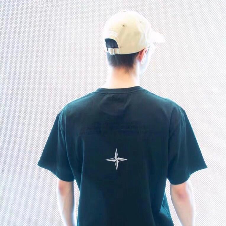 Áo Thun Unisex Thêu Chữ & island * Logo Phản Quang