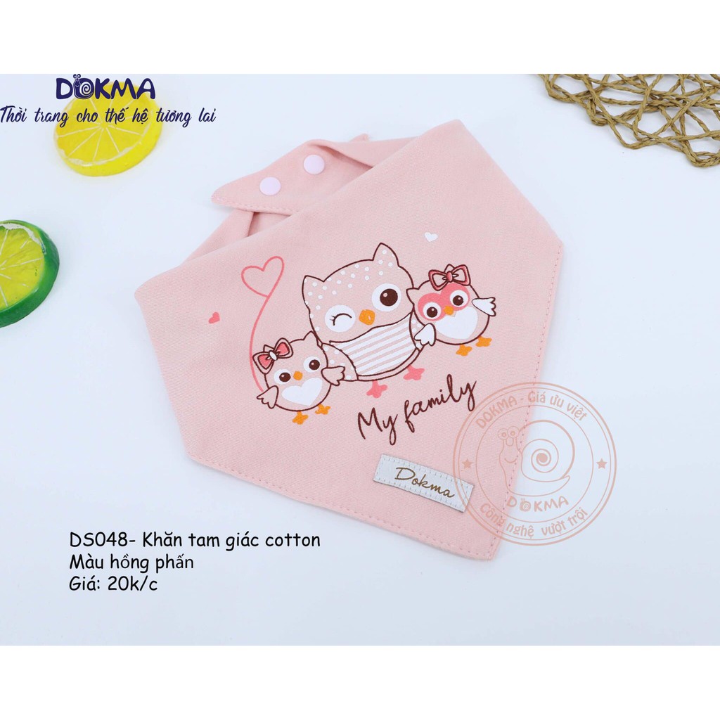 DS048 Khăn yếm tam giác cotton Dokma