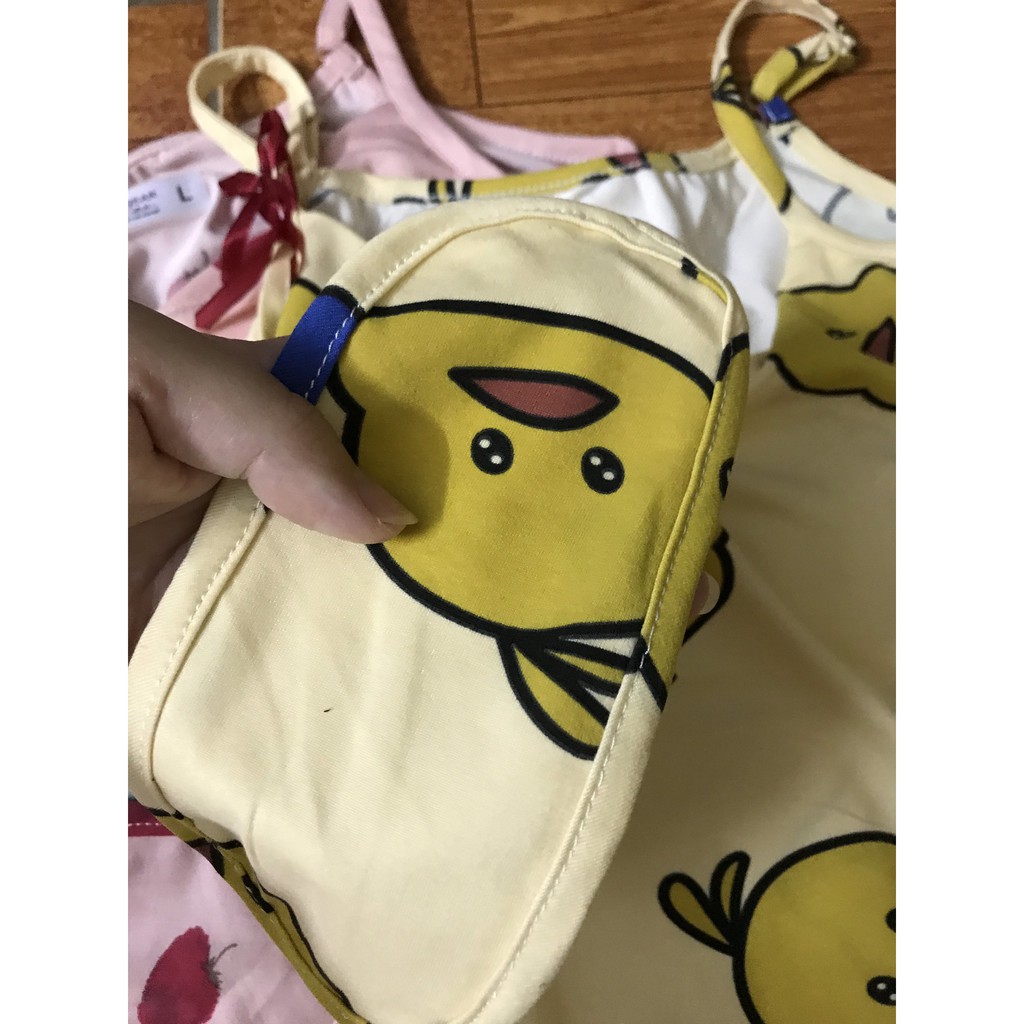 Đồ ngủ nữ đầm thun mềm, Váy ngủ 2 dây đuôi xếp ly có đệm ngực (Tặng kèm bịt mắt) | BigBuy360 - bigbuy360.vn