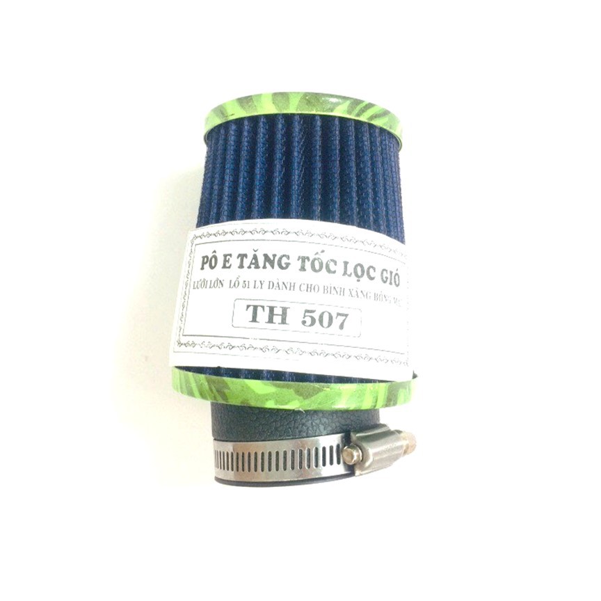 Lọc gió pô E tăng tốc TH 507 xe máy lỗ 51 ly dành cho bình xăng bông mai GreenNetworks