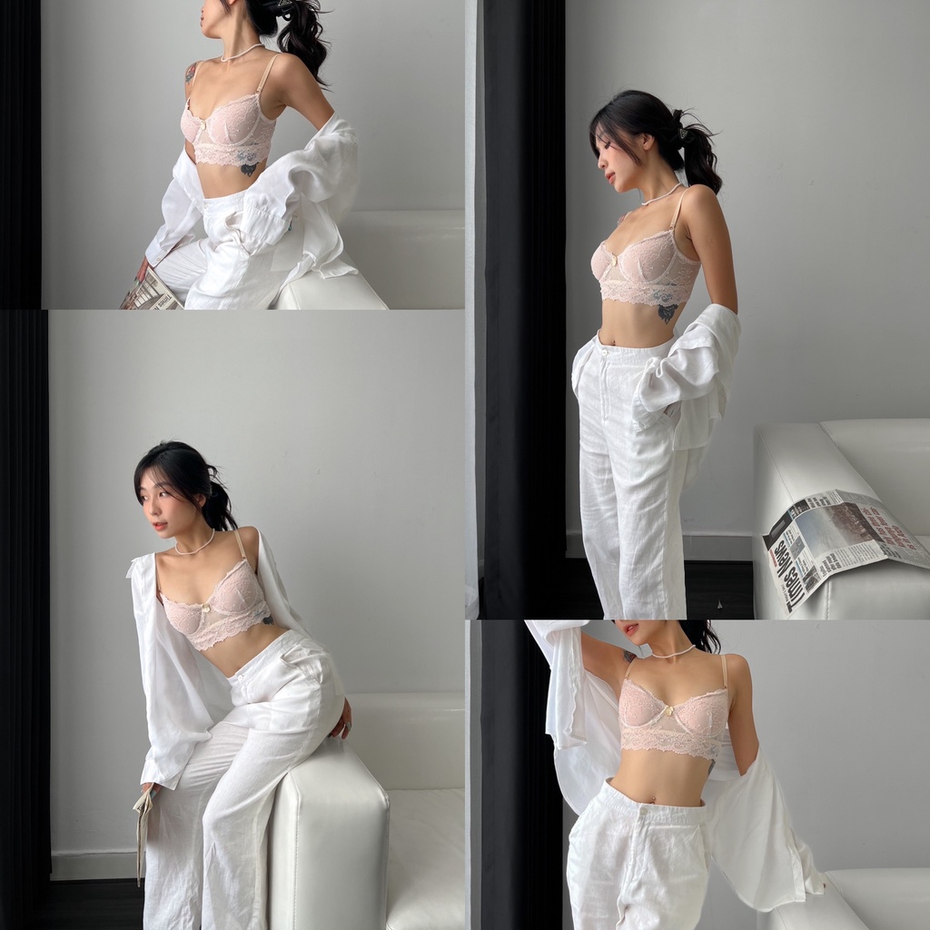 Candy Áo Lót Bralette Có Gọng Đệm Mỏng Nâng Ngực Quyến Rũ Thiết Kế TIMIN WORKSHOP