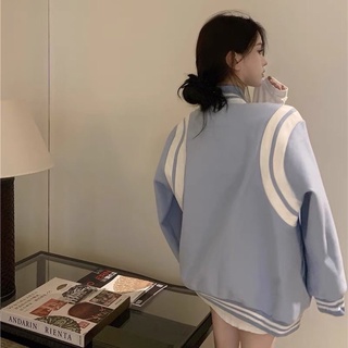 Áo khoác bomber xanh pastel