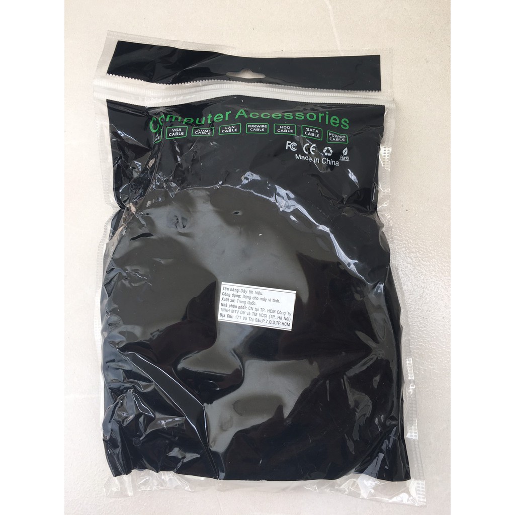 Cáp VGA 3m KingMaster VMS3 FullHD sắc nét - Hàng chính hãng