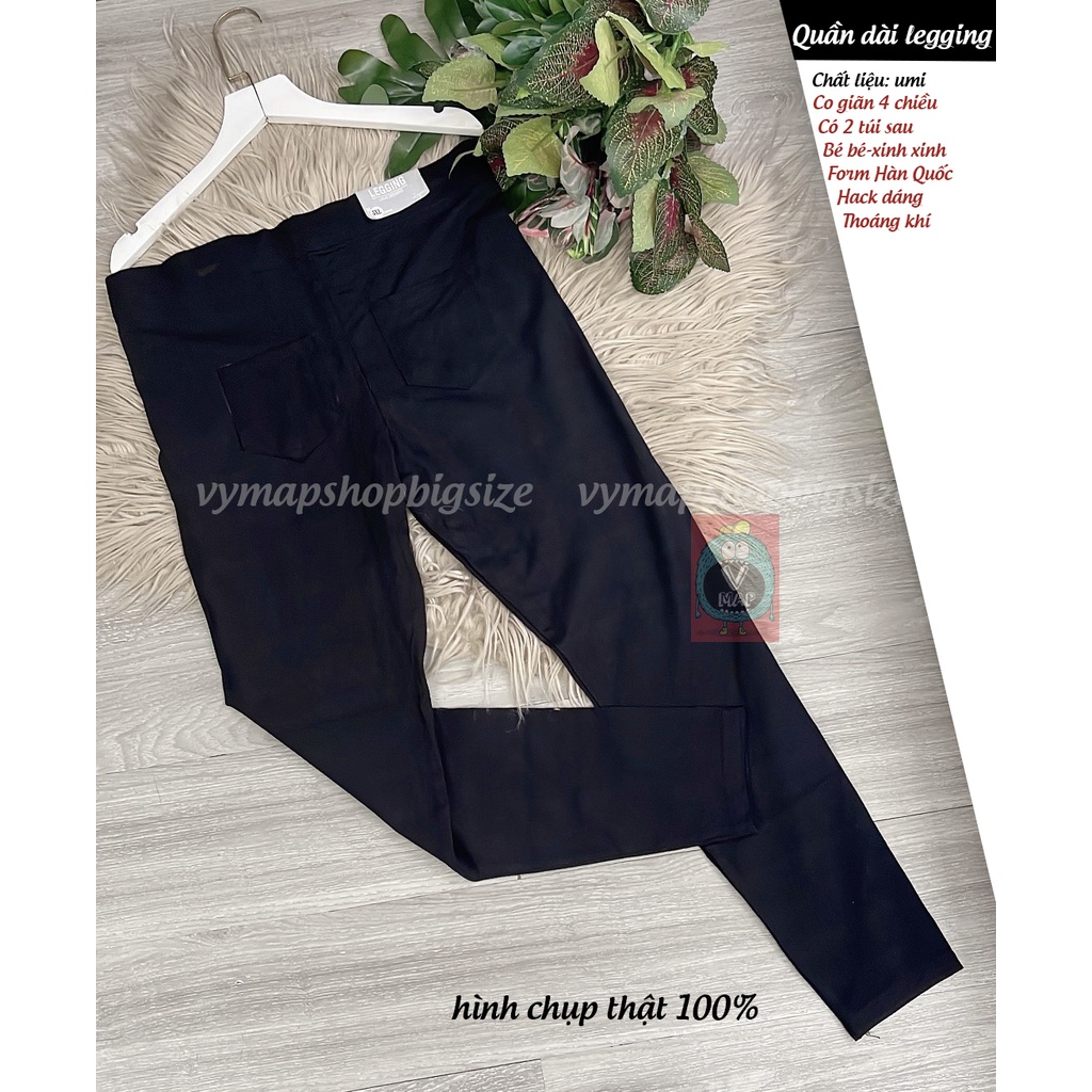 quần legging 2 túi sau giả jean