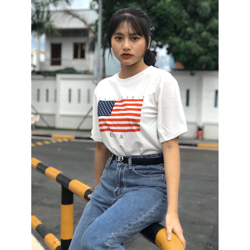 [Sỉ] Áo Thun Cờ Mĩ UNISEX