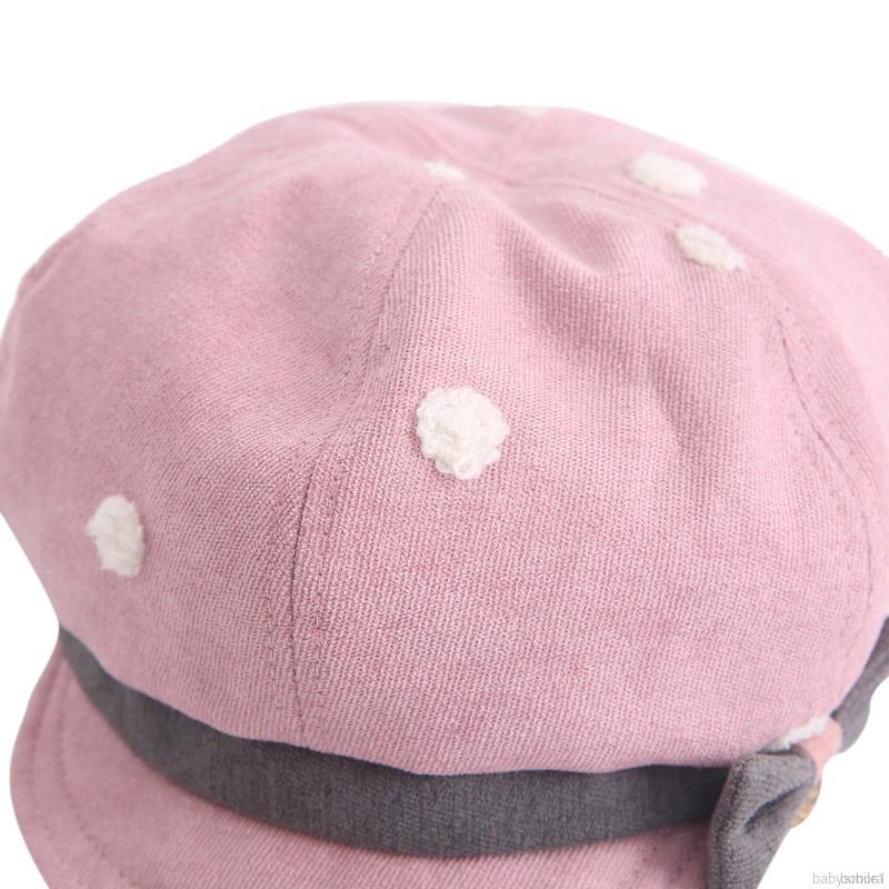 Mũ Beret Thắt Nơ Xinh Xắn Cho Bé Gái