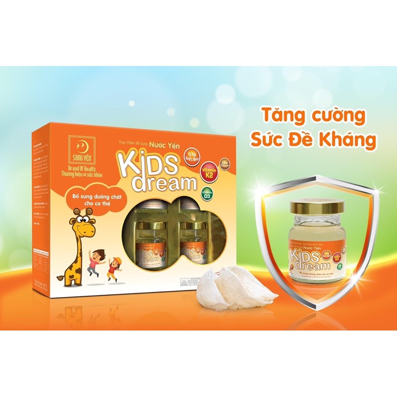 Nước Yến Dành Cho Trẻ Em Kids Dream - Yến Sào Song Yến - Hộp 6 Lọ x 70ml