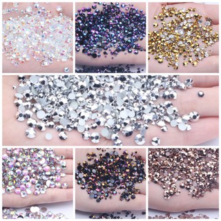Image of Metalik color rhinestone 2mm 3mm 4mm mix 250pcs-1.000pcs gems manik blink henna tasbih digital gem stone nail