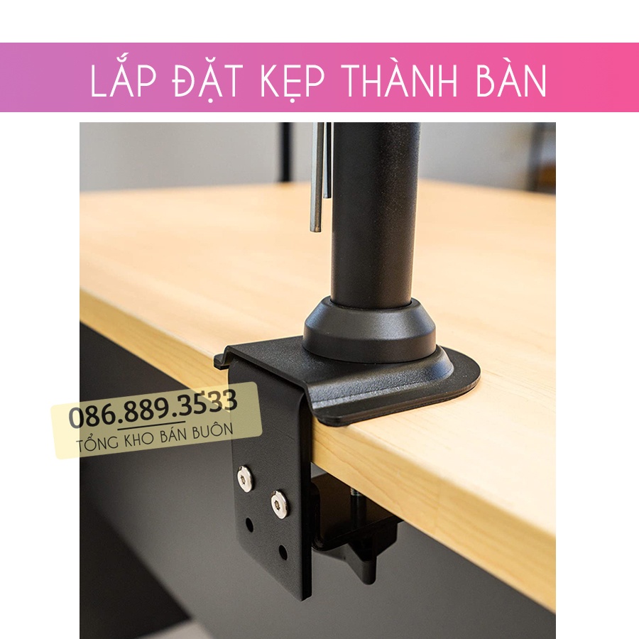 H100/ Giá Treo Màn hình máy tính NB H100 / Tay treo màn hình/