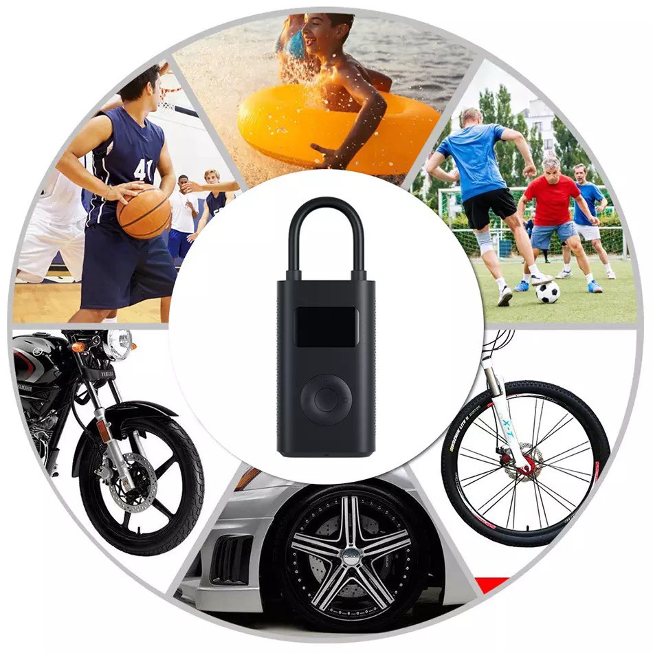 Máy Bơm Cầm Tay Đa Năng Xiaomi Mi Portable Air Pump 1S - Hàng Chính Hãng - Bảo Hành 6 Tháng