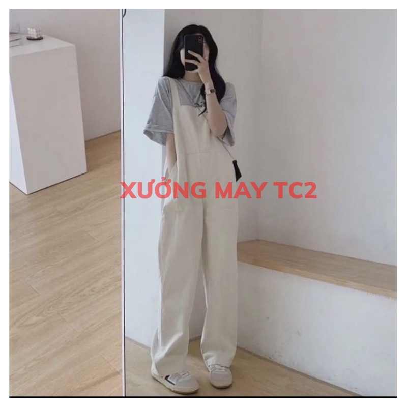 Quần Yếm kaki nam nữ,Quần Yếm Unisex 2 túi ngực form thụng phong cách Ulzzang trẻ trung, kiểu dáng baggy suông XƯỞNGMAYT