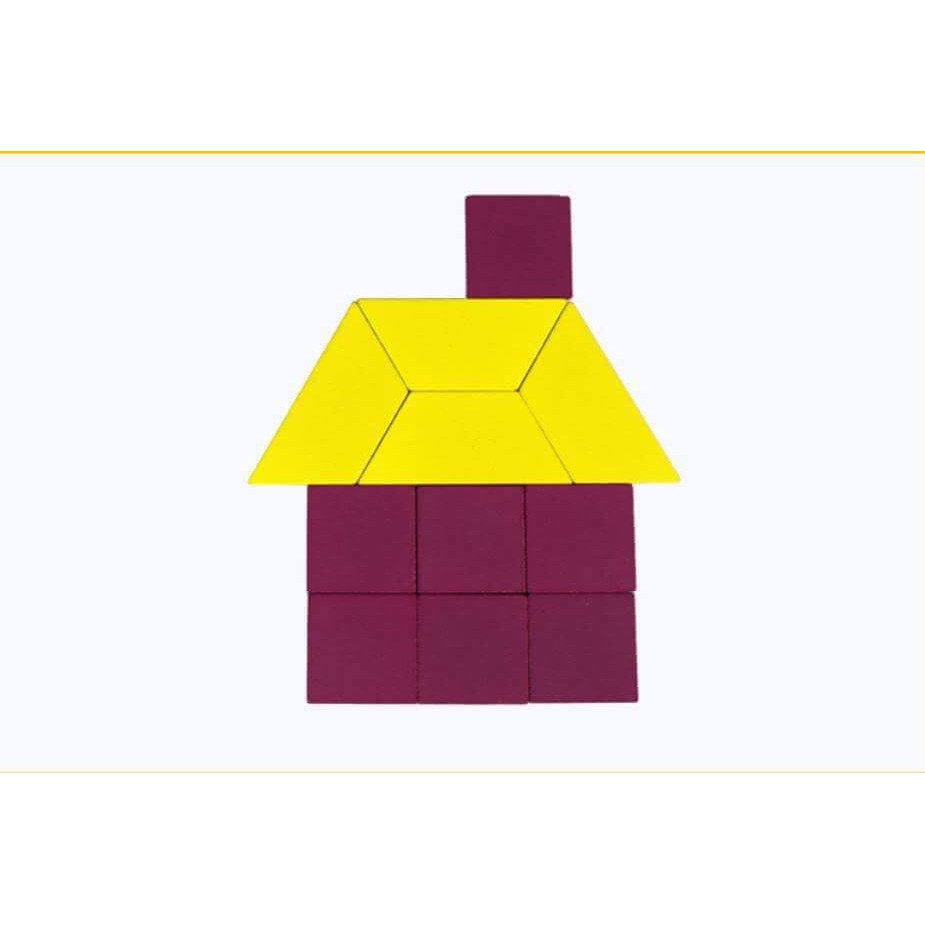 Ghép hình sáng tạo pattern block 130 chi tiết