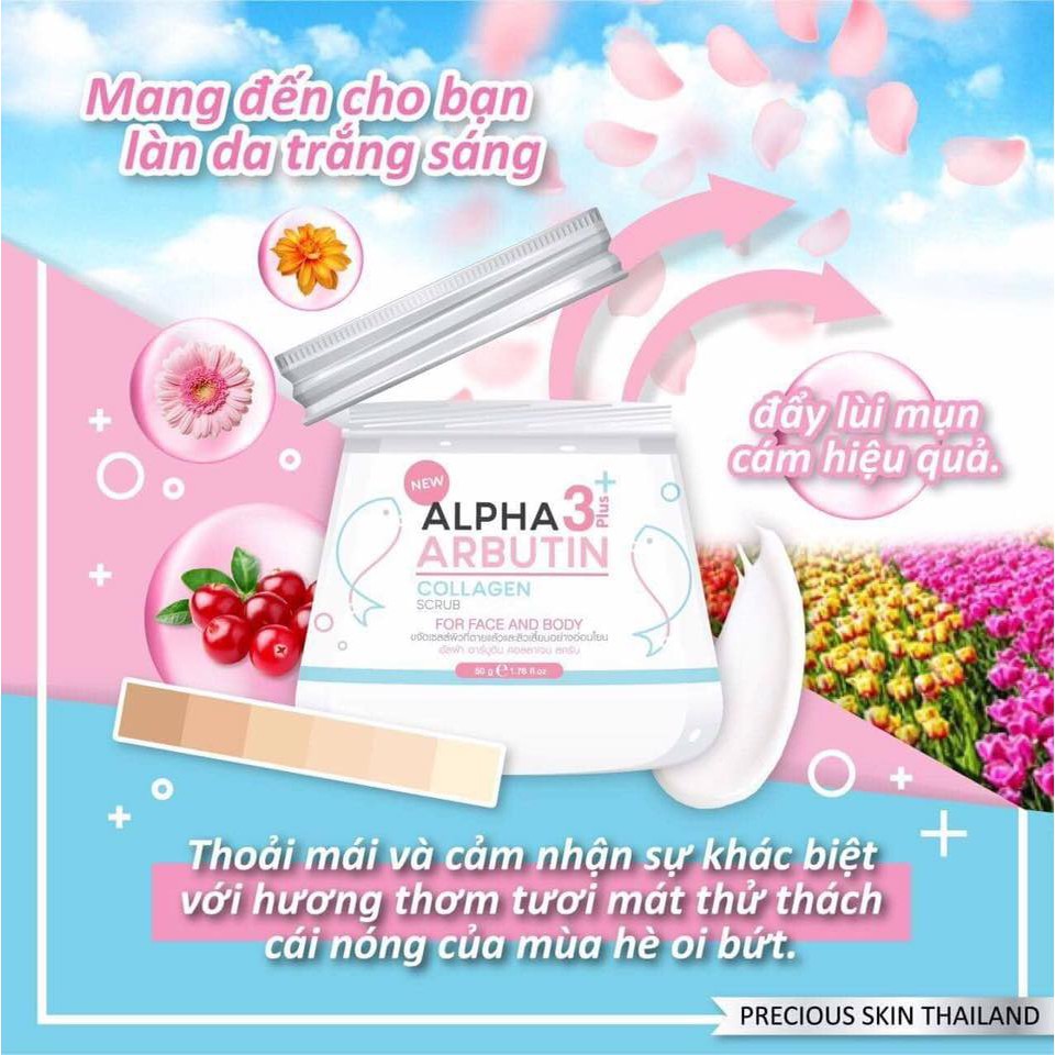 Tẩy tế bào chết ALPHA ARBUTIN SCRUB 3+ (Mặt và Toàn Thân)