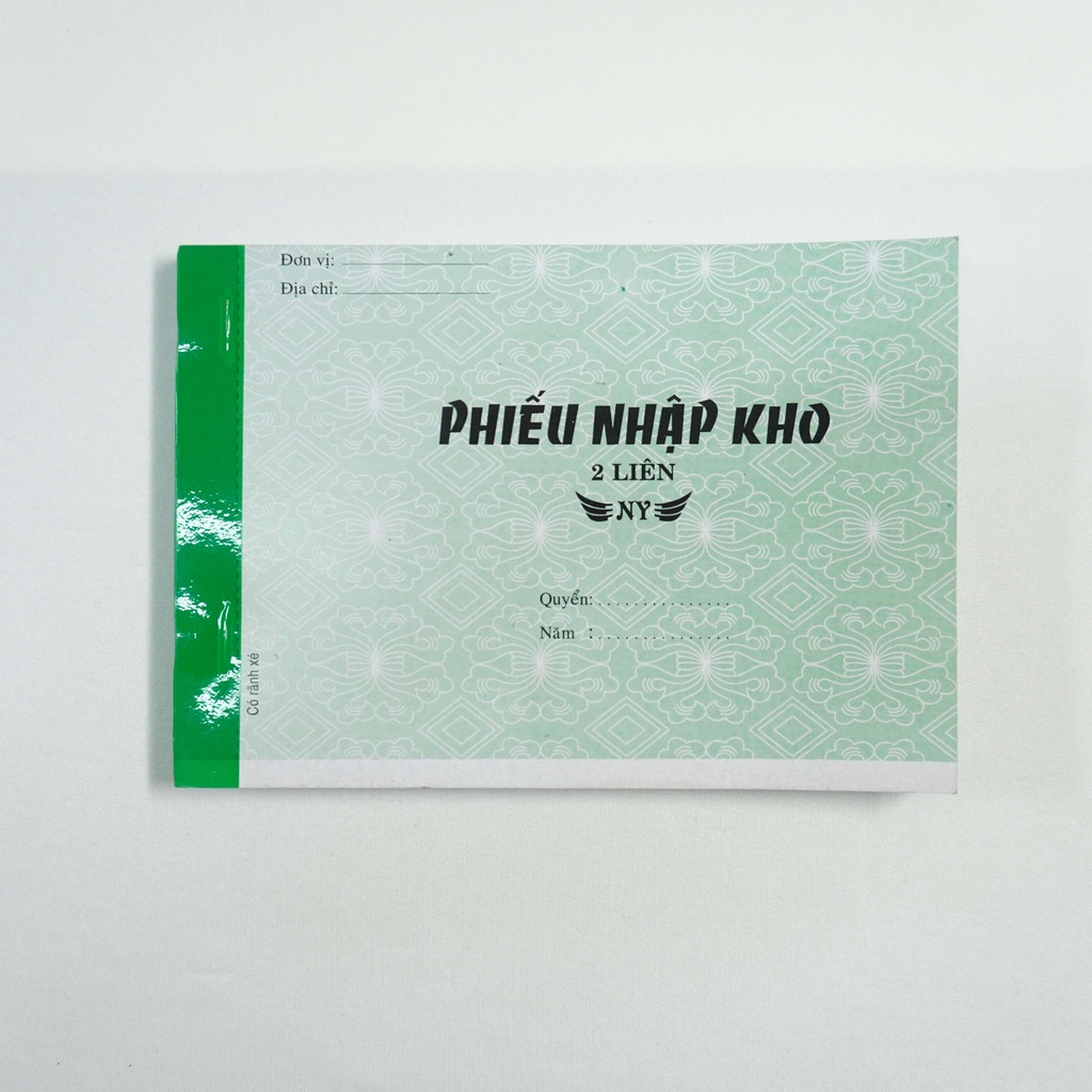 Phiếu nhập kho khổ 13x19cm loại 1 liên, 2 liên và 3 liên