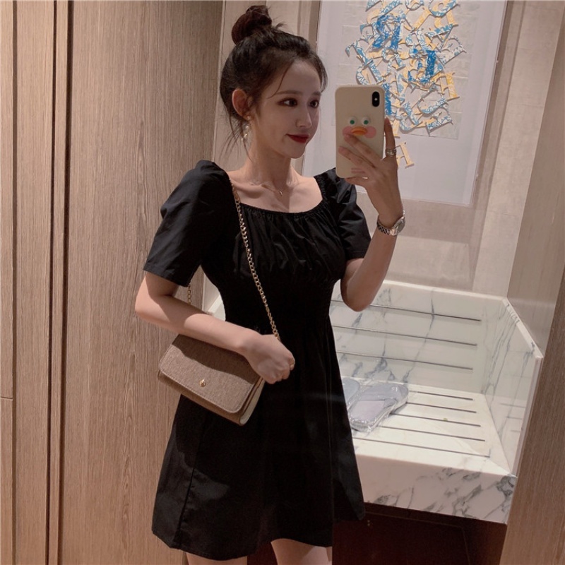Đầm tay phồng phong cách hè thời trang Hàn Quốc gợi cảm cho nữ
