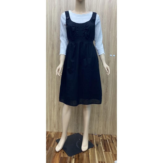 Đầm dây cotton Camel