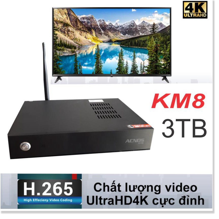 Đầu karaoke Acnos KM8 UltraHD 4K Sẵn Ổ Cứng Nhạc 3TB