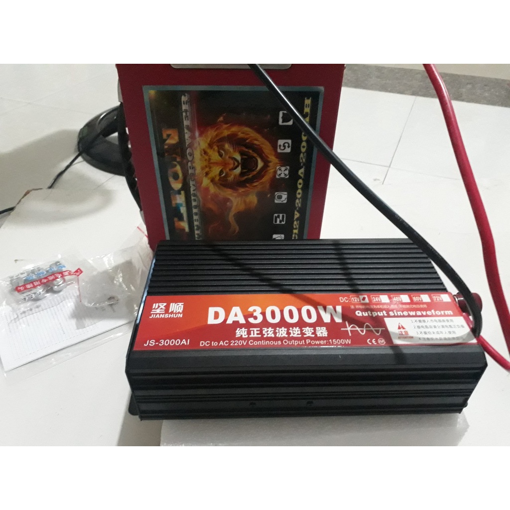 BỘ KICH ĐIỆN INVERTER 12V-24V Lên 220V 3000W SIN CHUẨN - DA-3000W