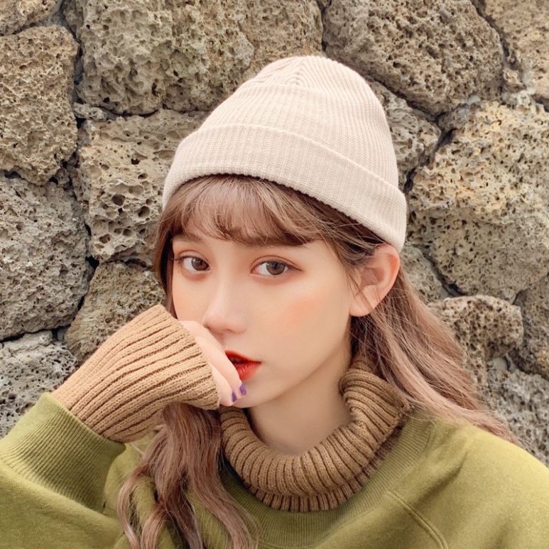 [Sỉ Tận Gốc] Mũ Len Beanie Trơn Dáng Ngắn Đủ Màu Cho Người Lớn, Trẻ Em (Ảnh &amp; video thật) 21cm