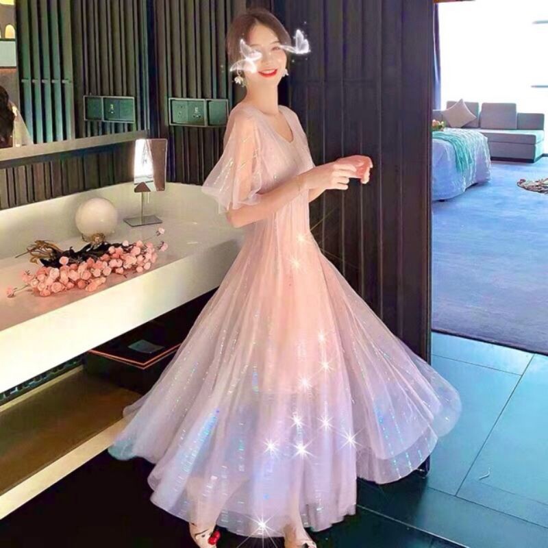 Váy công chúa lấp lánh dịu dàng có ảnh thật