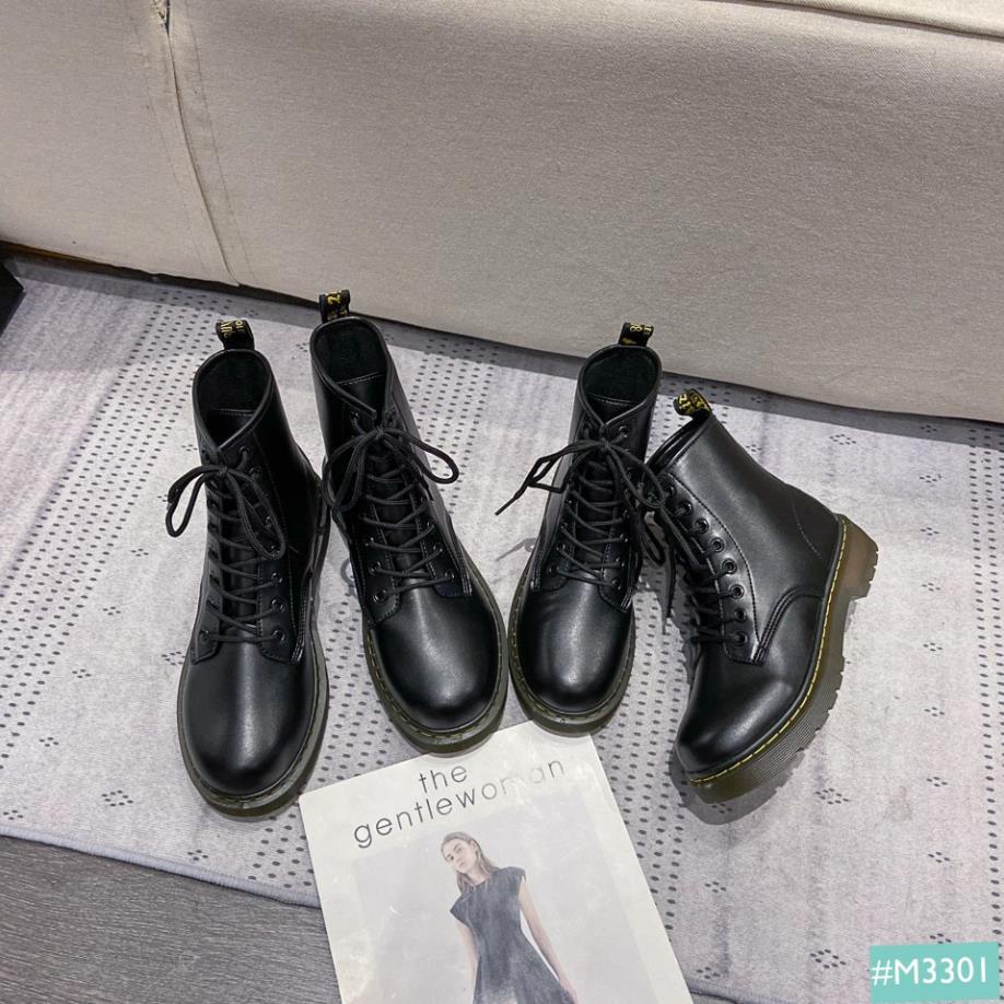 Giày Boot Cổ Cao Cặp Đôi Nam Nữ MINSU M3301 Thiết Kế Style Chiến Binh Cao Cổ Phong Cách Hàn Quốc Đi Chơi Chất Ngầu .