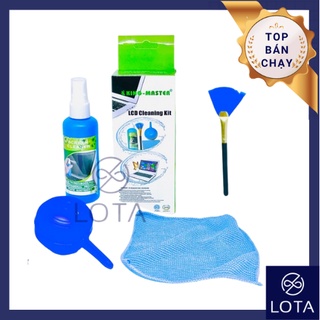 BỘ DỤNG CỤ VỆ SINH LAPTOP 4 MÓN set làm sạch bàn phím màn hình máy vi tính tivi cleaning kit set