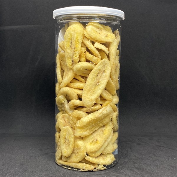 Chuối sấy giòn Lê Hải giòn rụm, không chát, đựng hũ pet 300g, hàng xuất khẩu