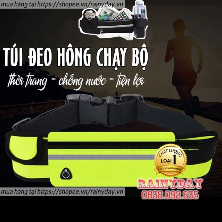 Túi đeo hông ngang bụng đai chạy bộ tập thể dục thể thao cho nam nữ đựng điện thoại chống nước