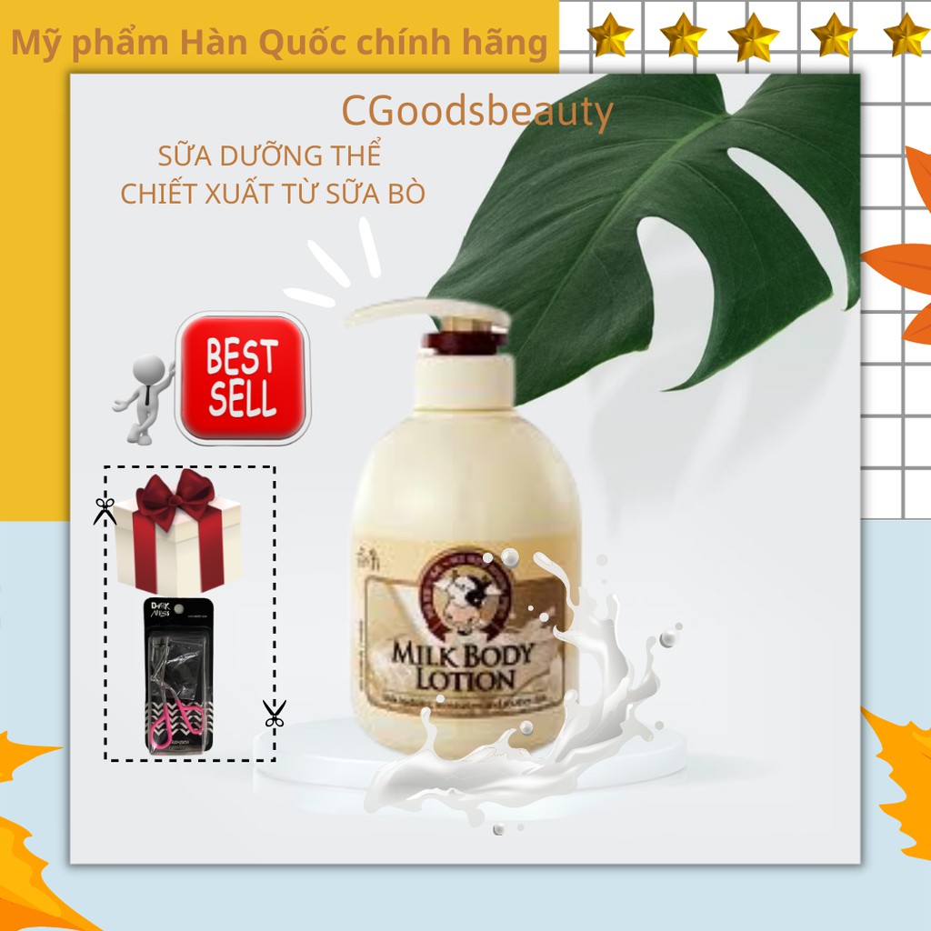 Sữa dưỡng thể Flor de Man Milk Body Lotion tinh chất sữa 500ml