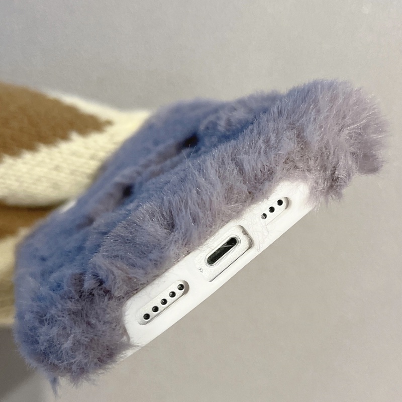 Ốp Điện Thoại Chống Sốc Đính Bóng Lông Dễ Thương Cho Iphone 13 12 Pro Max Iphone 11 Pro X Xr 7p 8 Plus