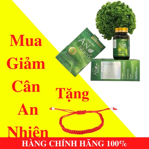 Giảm Béo An Nhiên ❤️ ❤️ hỗ trợ giảm cân, đốt cháy mỡ thừa Tặng Kèm Vòng Tay Chỉ Đỏ - ANN2