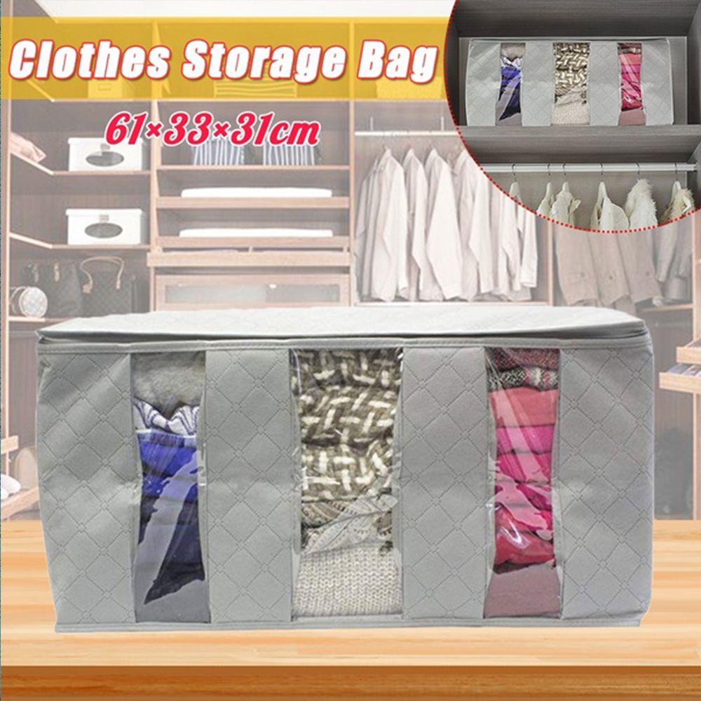 KUNHEV 1 / 2 / 3 Túi Vải Không Dệt Đựng Đồ Chống Bụi Có Thể Gấp Gọn Tiện Dụng