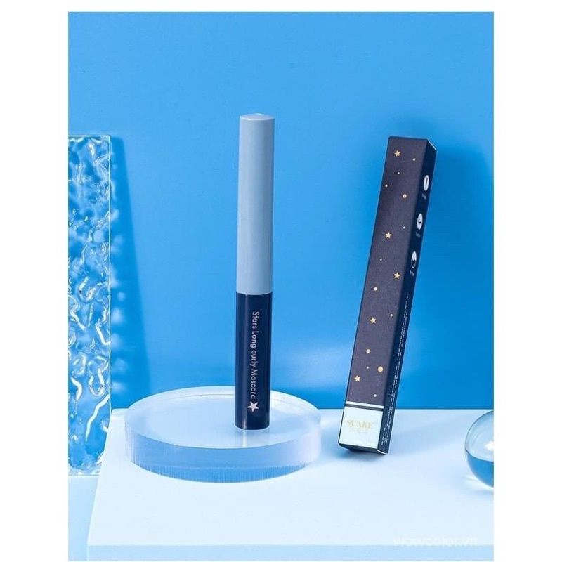Mascara Suake Xanh Đầu Cọ Mảnh Chuốt Mi Cong Dài Không Thấm Nước