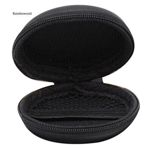 Túi đựng tai nghe dây cáp dạng tròn đen bền