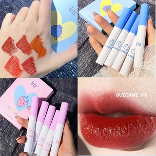Set 5 son kem KTE hương trái cây màu sắc tươi sáng