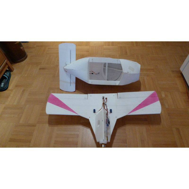 Bộ vỏ kit máy bay PA-28 sải 85cm depron(Tặng đế gỗ)