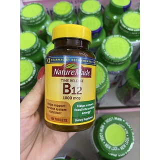 Viên uống bổ sung vitamin b12 nature made vitamin b12 1000mcg