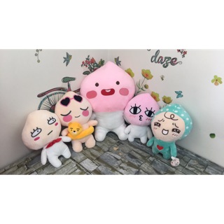 Set 5 gấu bông peach size 30-42cm